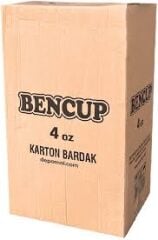 Bencup Karton Bardak 4 oz - Adet 3000 Adet (Koli)