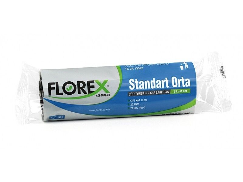 Florex Standart Orta Boy Çöp Poşeti 55x60 cm