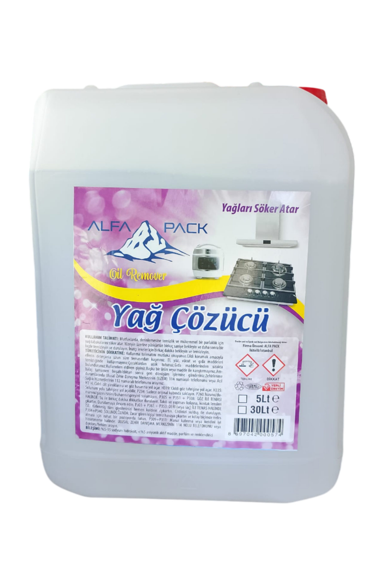 Neo Star Yağ Çözücü Sökücü 5 KG Endüstriyel Güçte Konsantre Temizlik Ürünü